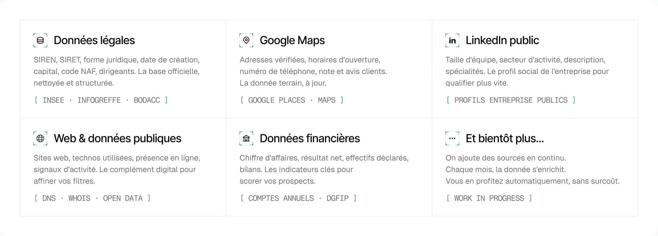 Screen from the Basile landing page
